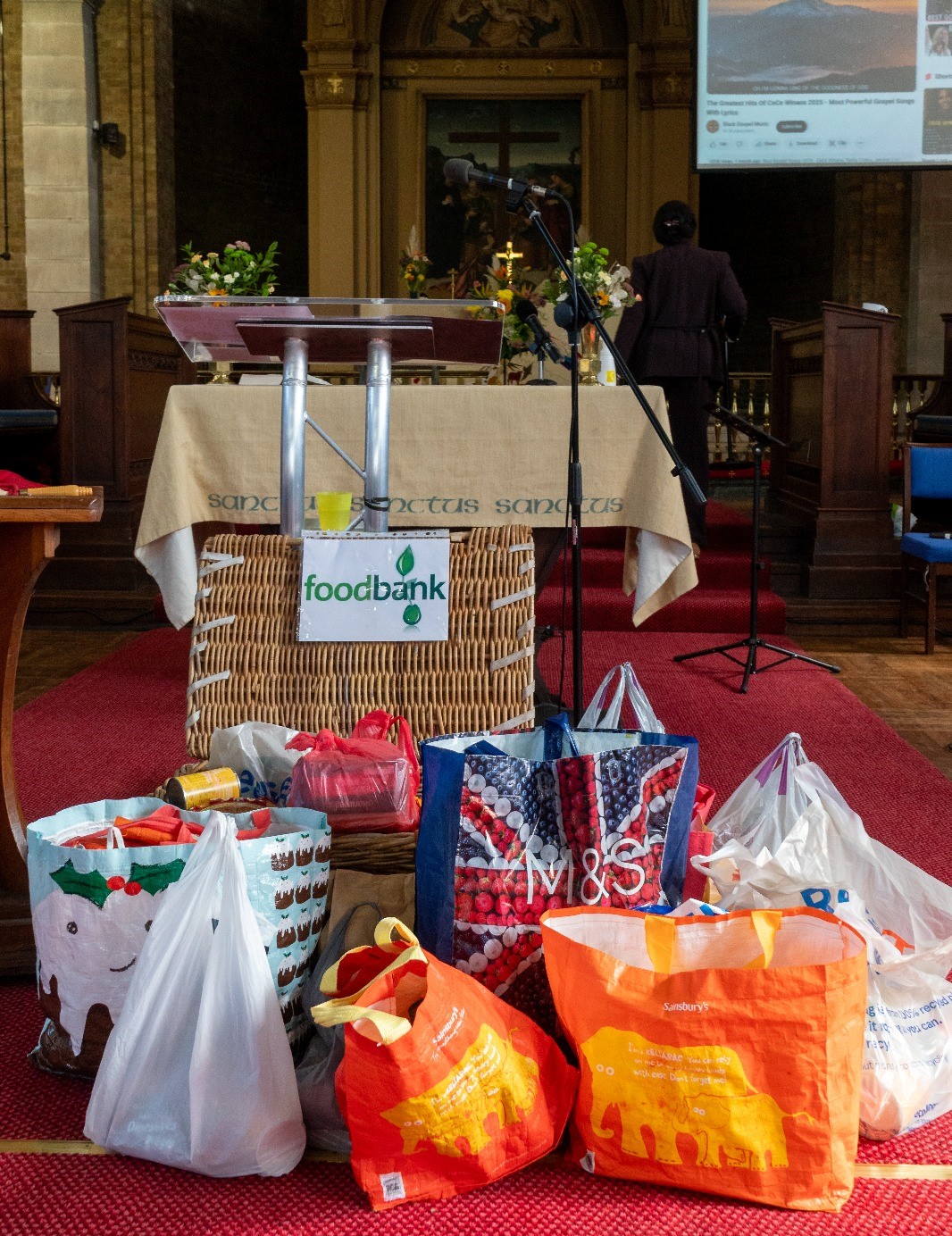 Harvest gifts from church