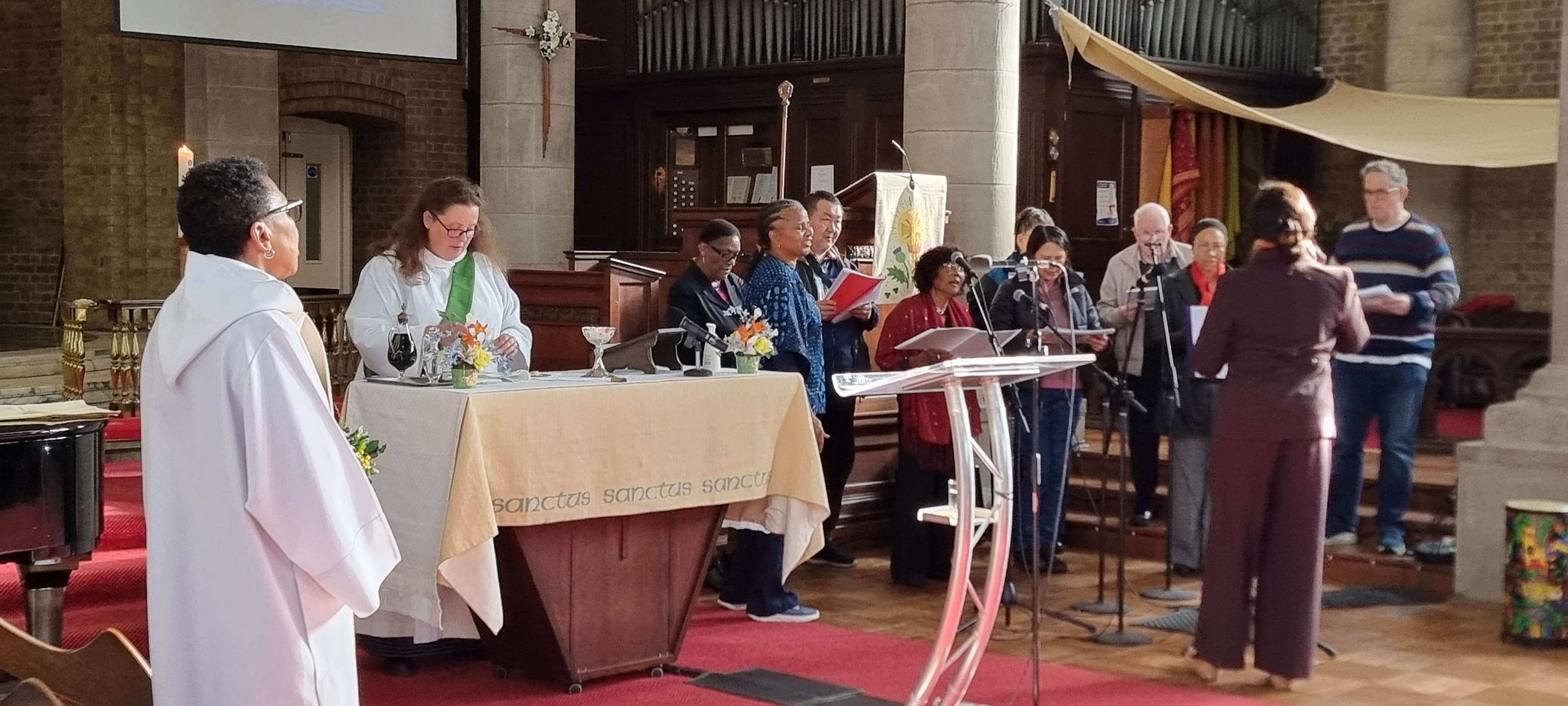 Bishop Rosemarie Visit choir