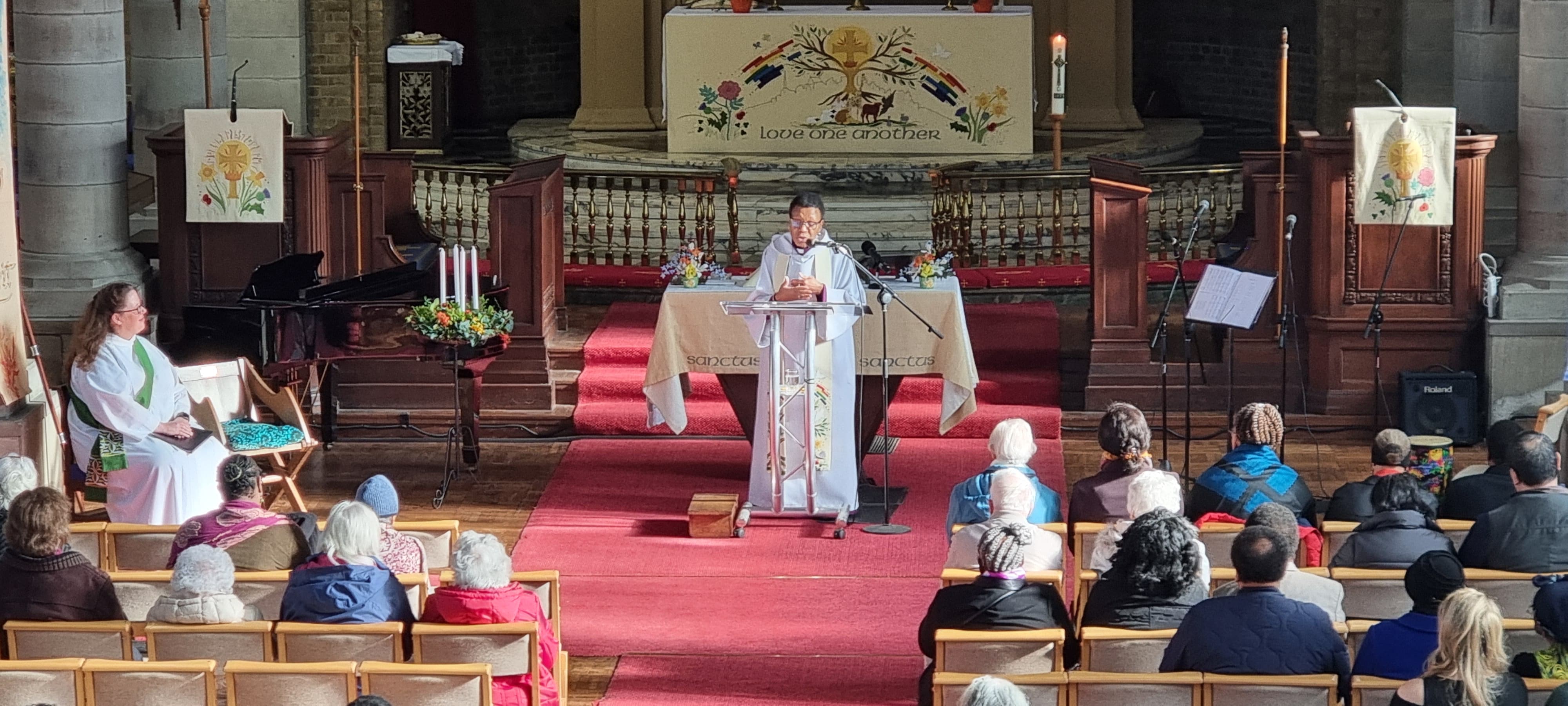 Bishop Rosemarie preaching 1