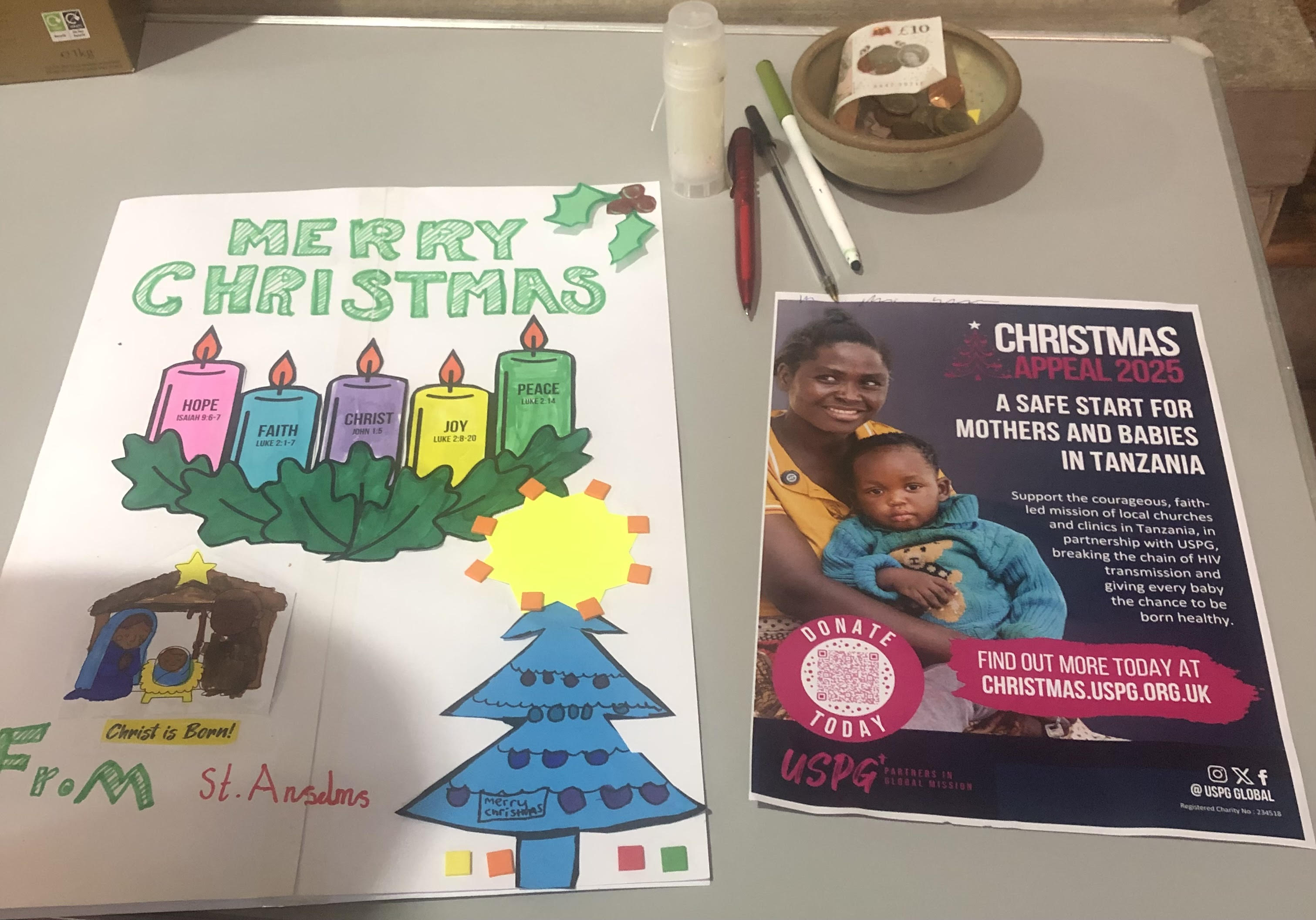 USPG Christmas Appeal Card on 
