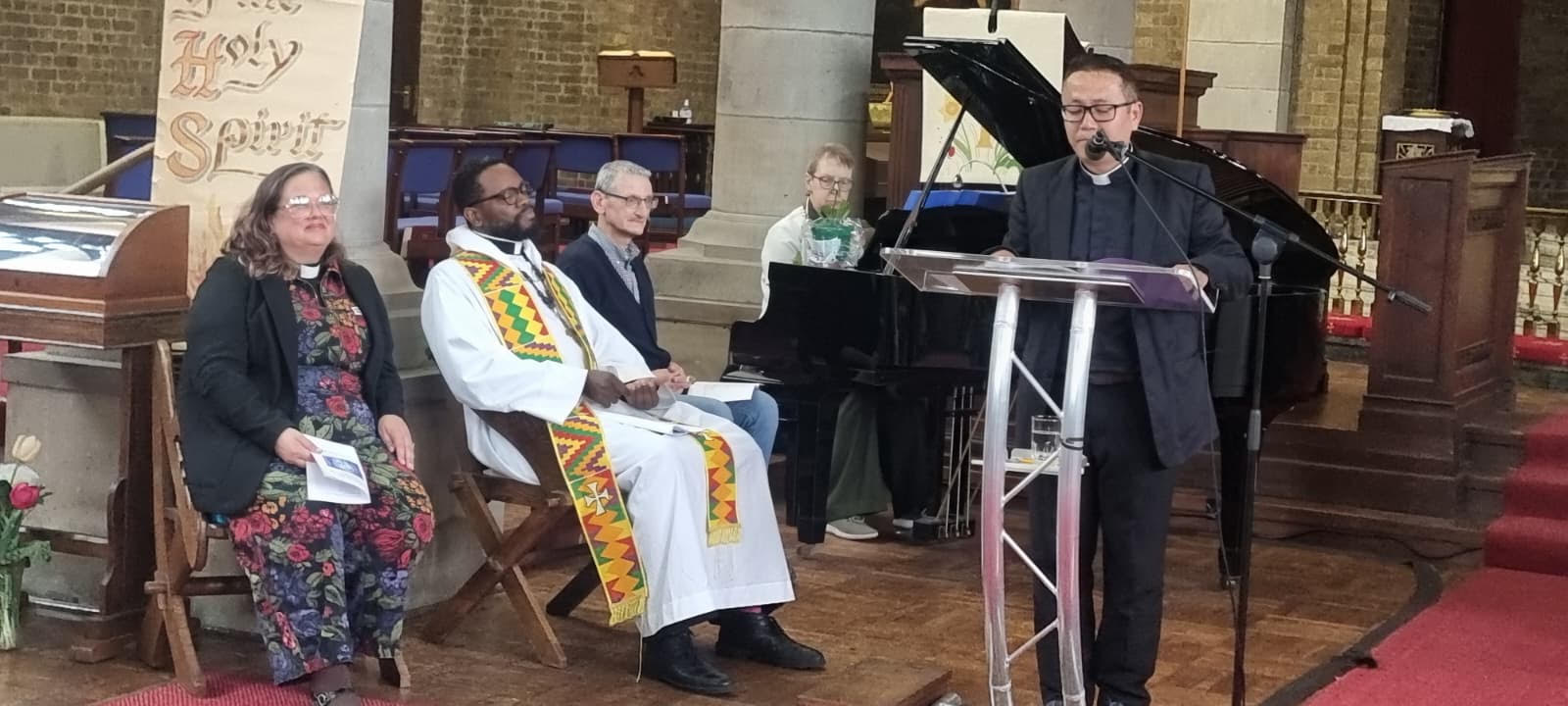 Revd Khailean preaching