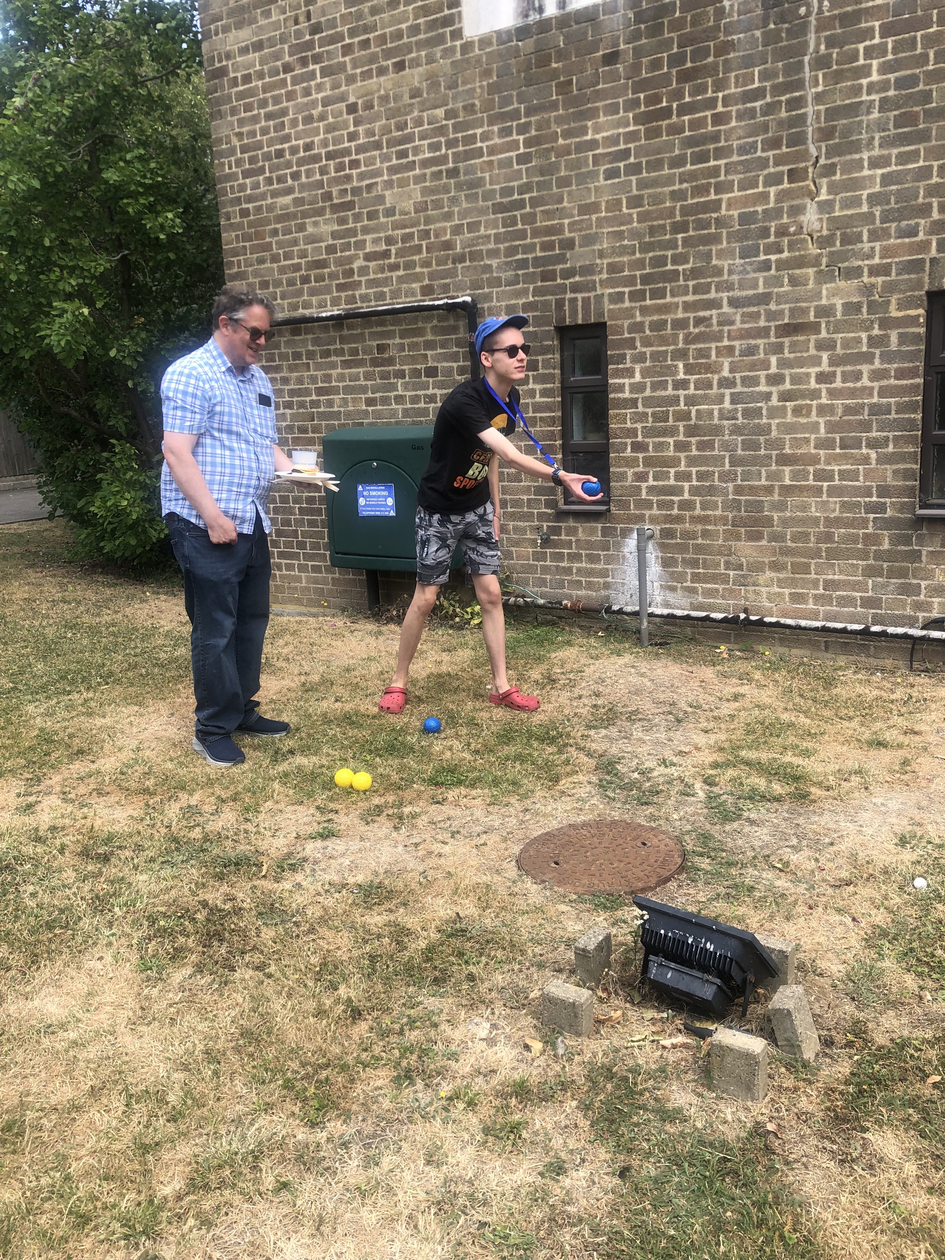 BBQ Mark playing Boules